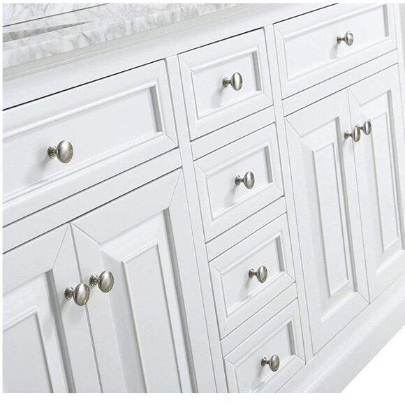 White Rose Bouquet with Silver Buttons Set of 28 - Picture 6 of 11